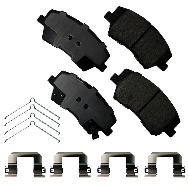 Akebono Proact Akebono ACT1912 ProACT Ultra Premium Ceramic Pads ACT1912 - main